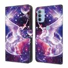 For Motorola Moto G31/G41 Crystal Painted Leather Phone case(Unicorn) - 1