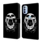 For Motorola Moto G31/G41 Crystal Painted Leather Phone case(Skull) - 1