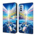 For Motorola Moto G31/G41 Crystal Painted Leather Phone case(Colorful Sky) - 1