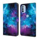 For Motorola Moto G31/G41 Crystal Painted Leather Phone case(Starry Sky) - 1