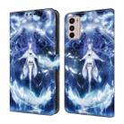 For Motorola Moto G42 Crystal Painted Leather Phone case(Magic Fairy) - 1