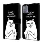 For Motorola Moto G50 Crystal Painted Leather Phone case(Dont Touch My Phone) - 1