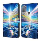 For Motorola Moto G50 Crystal Painted Leather Phone case(Colorful Sky) - 1