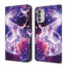 For Motorola Moto G51 5G Crystal Painted Leather Phone case(Unicorn) - 1