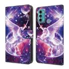 For Motorola Moto G60/G40 Fusion Crystal Painted Leather Phone case(Unicorn) - 1