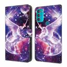 For Motorola Moto G71 5G Crystal Painted Leather Phone case(Unicorn) - 1