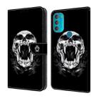 For Motorola Moto G71 5G Crystal Painted Leather Phone case(Skull) - 1