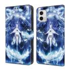 For Motorola Moto G73 Crystal Painted Leather Phone case(Magic Fairy) - 1