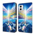 For Motorola Moto G73 Crystal Painted Leather Phone case(Colorful Sky) - 1