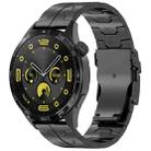 22mm Titanium Metal Watch Band(Black) - 1