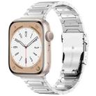 For Apple Watch Series 9 41mm I-Shaped Titanium Metal Watch Band(Silver) - 1