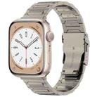 For Apple Watch SE 2022 40mm I-Shaped Titanium Metal Watch Band(Titanium) - 1