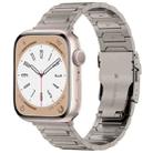 For Apple Watch SE 40mm I-Shaped Titanium Metal Watch Band(Titanium) - 1