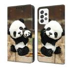 For OPPO A16/A16s/A54s/A54 4G/A55 5G Crystal Painted Leather Phone case(Panda) - 1