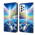 For OPPO A54 5G/A74 5G Crystal Painted Leather Phone case(Colorful Sky) - 1