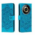 For Realme 11 Pro Sun Mandala Embossing Pattern Phone Leather Case(Blue) - 1