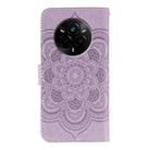For Realme 14 Pro Sun Mandala Embossing Pattern Phone Leather Case(Purple) - 3