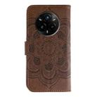 For Realme 14 Pro+ Sun Mandala Embossing Pattern Phone Leather Case(Brown) - 3