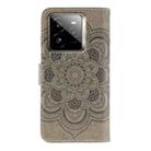 For Realme GT7 Pro Sun Mandala Embossing Pattern Phone Leather Case(Grey) - 3