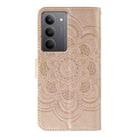For Realme 14x Sun Mandala Embossing Pattern Phone Leather Case(Rose Gold) - 3