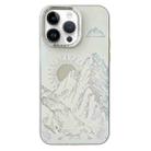 For iPhone 12 Pro 2 in 1 Aurora Electroplating Frame Phone Case(Sunrise White) - 1