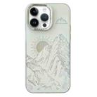 For iPhone 12 Pro Max 2 in 1 Aurora Electroplating Frame Phone Case(Sunrise White) - 1
