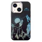For iPhone 13 2 in 1 Aurora Electroplating Frame Phone Case(Sunrise Black) - 1