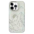 For iPhone 14 Pro 2 in 1 Aurora Electroplating Frame Phone Case(Sunrise White) - 1