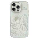 For iPhone 15 Pro 2 in 1 Aurora Electroplating Frame Phone Case(Sunrise White) - 1