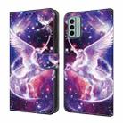 For Nokia G22 Crystal Painted Leather Phone case(Unicorn) - 1