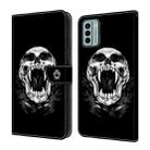 For Nokia G22 Crystal Painted Leather Phone case(Skull) - 1