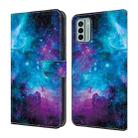 For Nokia G22 Crystal Painted Leather Phone case(Starry Sky) - 1