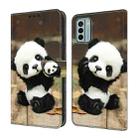 For Nokia G22 Crystal Painted Leather Phone case(Panda) - 1