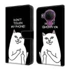 For Nokia 3.4/5.4 Crystal Painted Leather Phone case(Dont Touch My Phone) - 1