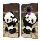 For Nokia 3.4/5.4 Crystal Painted Leather Phone case(Panda) - 1