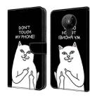 For Nokia 5.3 Crystal Painted Leather Phone case(Dont Touch My Phone) - 1