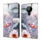 For Nokia 5.3 Crystal Painted Leather Phone case(Koi) - 1