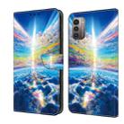 For Nokia G21/G11 Crystal Painted Leather Phone case(Colorful Sky) - 1