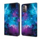 For Nokia G21/G11 Crystal Painted Leather Phone case(Starry Sky) - 1