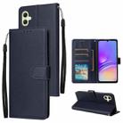 For Samsung Galaxy A05 3-Card Slots Multifunctional Leather Phone Case(Dark Blue) - 1