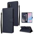 For Samsung Galaxy A56 5G 3-Card Slots Multifunctional Leather Phone Case(Dark Blue) - 1