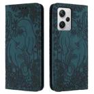 For Xiaomi Poco X5/Redmi Note 12 5G Global Retro Elephant Embossed Leather Phone Case(Green) - 1