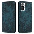 For Xiaomi Redmi Note 10 Pro 4G Retro Elephant Embossed Leather Phone Case(Green) - 1