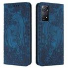 For Xiaomi Redmi Note 11 Pro 4G / 5G Global Retro Elephant Embossed Leather Phone Case(Blue) - 1