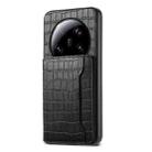 For Xiaomi 13 Ultra Crocodile Texture Card Bag Design Full Coverage Phone Case(Black) - 1