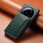 For Xiaomi 13 Ultra Crocodile Texture Card Bag Design Full Coverage Phone Case(Green) - 2