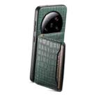 For Xiaomi 13 Ultra Crocodile Texture Card Bag Design Full Coverage Phone Case(Green) - 3
