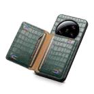For Xiaomi 13 Ultra Crocodile Texture Card Bag Design Full Coverage Phone Case(Green) - 5