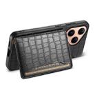 For Huawei Pura 80 5G Crocodile Texture Card Bag Design Full Coverage Phone Case(Black) - 3