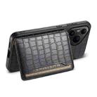 For Huawei Pura 80 Pro / 80 Pro+ 5G Crocodile Texture Card Bag Design Full Coverage Phone Case(Black) - 3